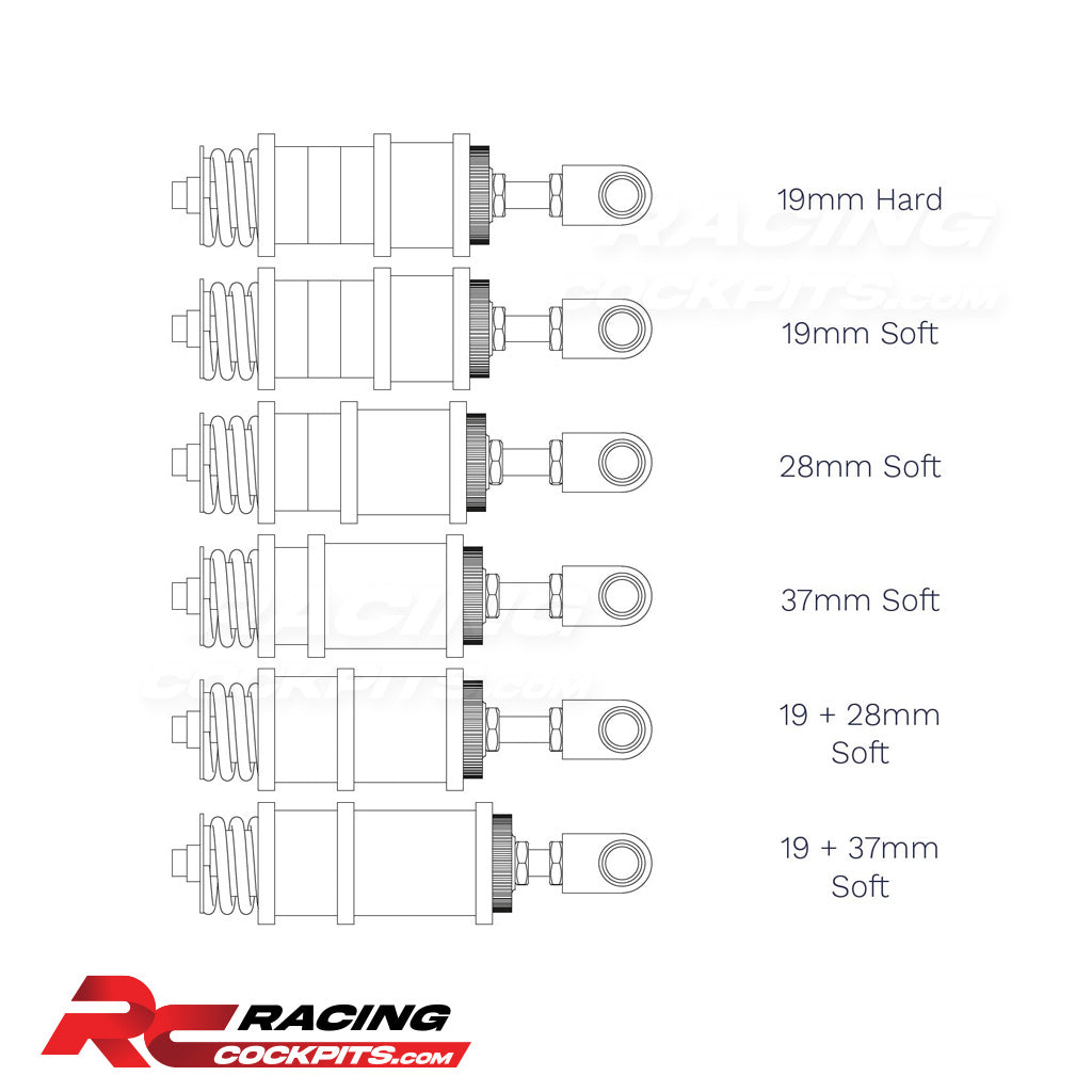 Heusinkveld (HE) - Elastomer Kit for Sim Pedals Sprint