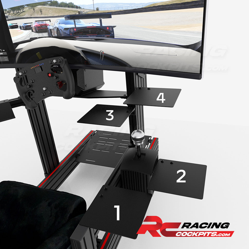 Mouse Pad / Mouse Plate for Sim Racing (with Mounting Bracket)