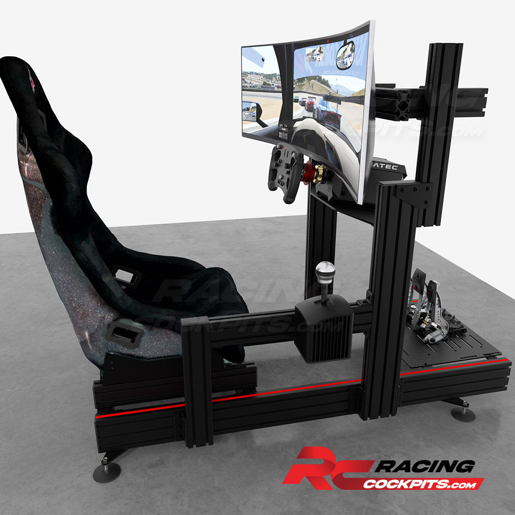 Sim racing cockpit with monitor mount sale